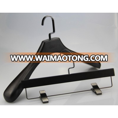 high end custom wooden hanger wooden suit hanger